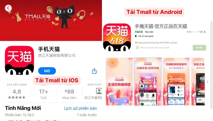  Tải ứng dụng Tmall về smartphone