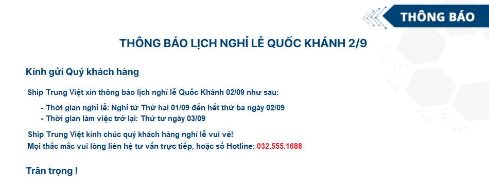 Lịch nghỉ Quốc Khánh 02/09/2025
