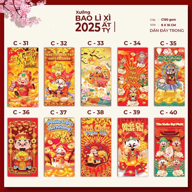 Kinh doanh phong bao lì xì Trung Quốc giá rẻ tận xưởng 2026