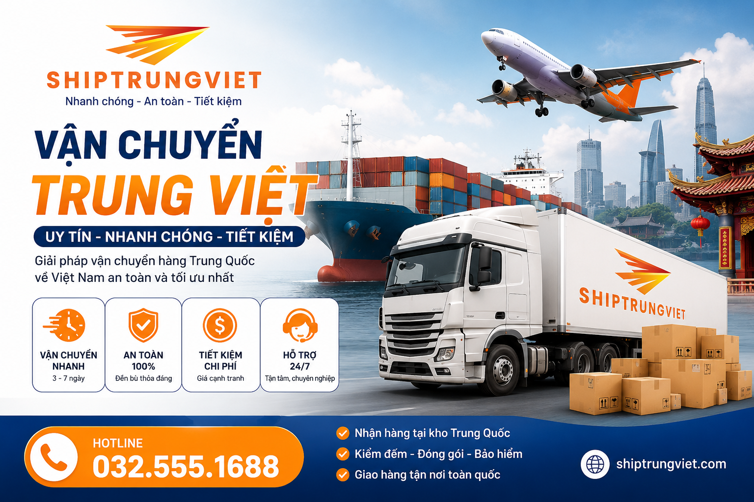 Vận Chuyển Hàng Trung Quốc về Việt Nam Uy Tín – Giải Pháp Nhập Hàng Trung Quốc Nhanh, An Toàn, Tiết Kiệm