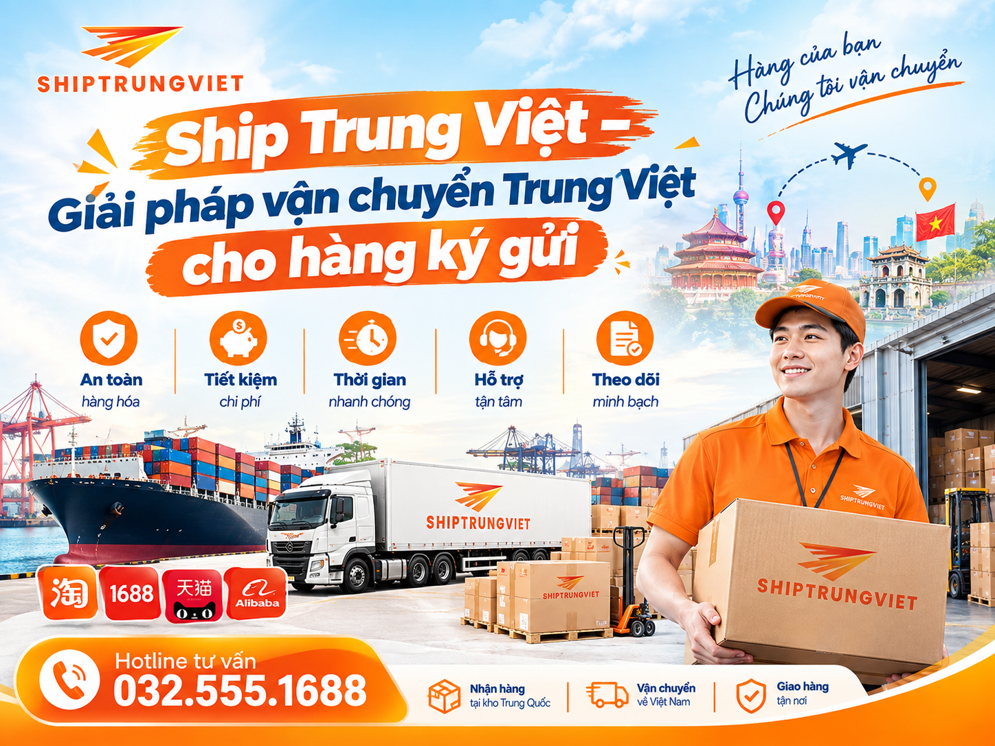 Ký gửi hàng China: Vận chuyển Trung Việt an toàn, tiết kiệm từ A-Z