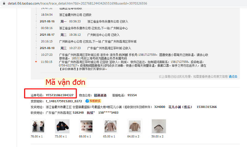 Cách tra cứu mã vận đơn Taobao chính xác nhất