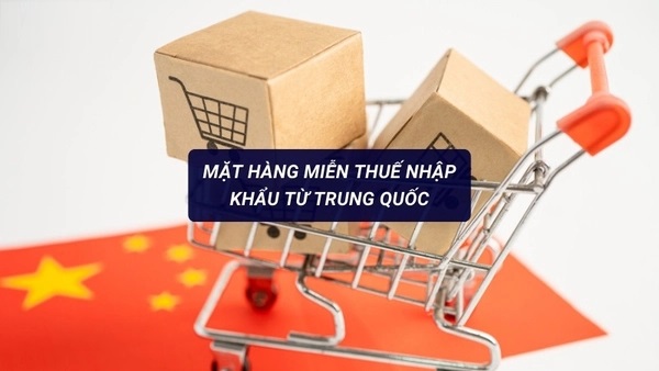 Những mặt hàng miễn thuế nhập khẩu từ Trung Quốc