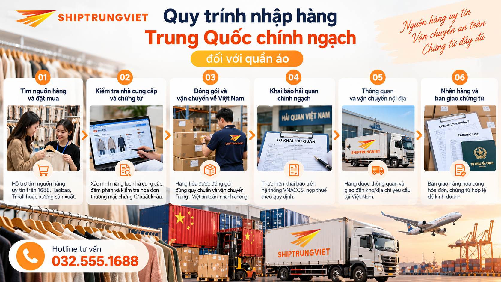 Cách Nhập Quần Áo Trung Quốc Có Hóa Đơn VAT Đầy Đủ, Chính Ngạch A-Z