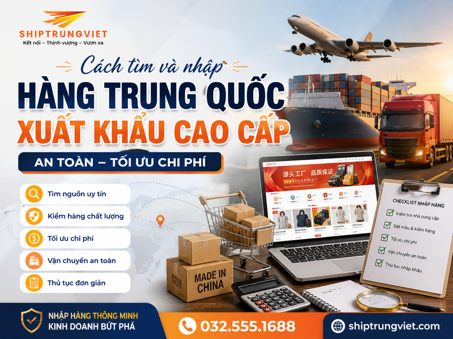 Hàng Trung Quốc Xuất Khẩu Cao Cấp: Tiêu Chuẩn & Bí Quyết Nhập Hàng 2026