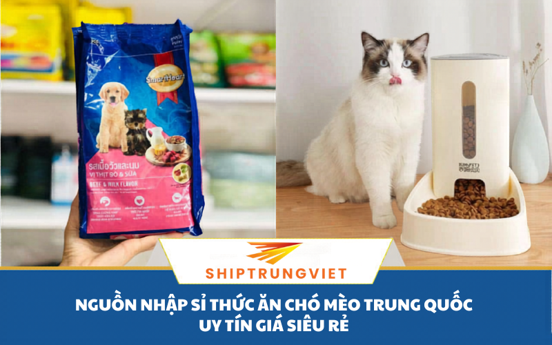 Nhập sỉ thức ăn chó mèo Trung Quốc giá tận gốc | Top 5 nguồn hàng uy tín