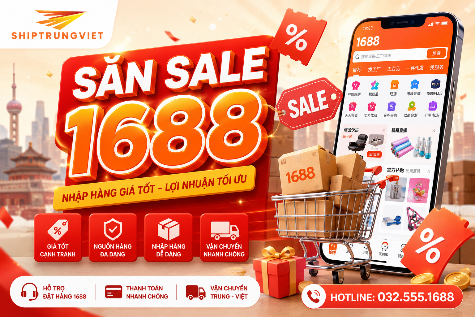 18/12 là ngày gì? Bí quyết săn sale 18/12 trên 1688 hiệu quả, tiết kiệm chi phí