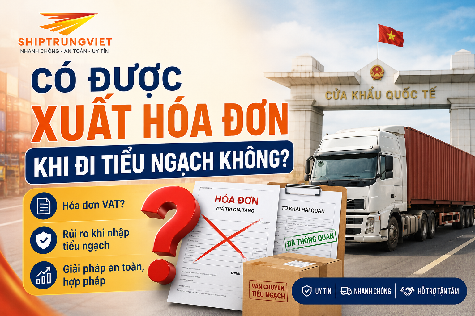 Vận chuyển tiểu ngạch có xuất được hoá đơn không?