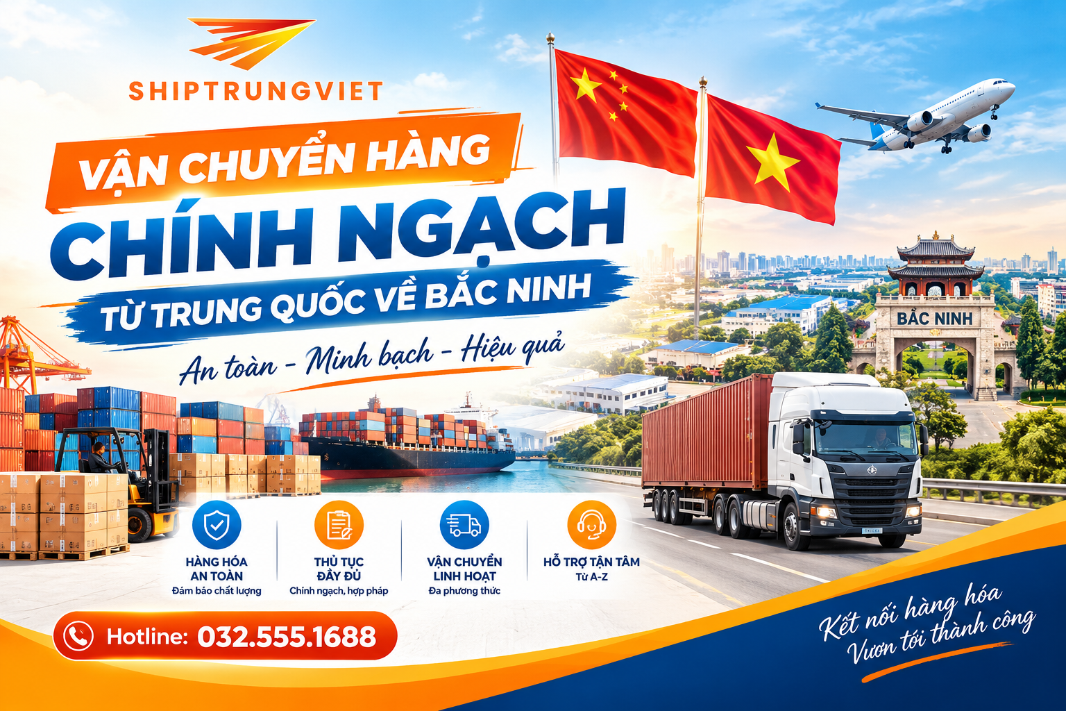 Vận Chuyển Hàng Chính Ngạch Từ Trung Quốc Về Bắc Ninh: Quy Trình, Chi Phí