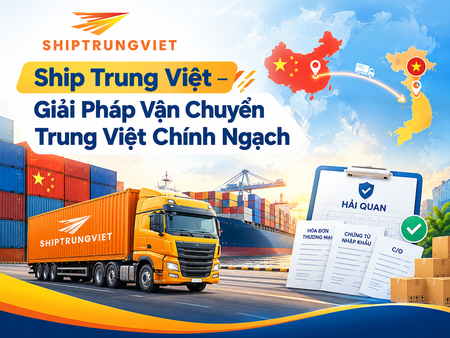 Vận Chuyển Trung Việt Chính Ngạch Có Hóa Đơn VAT Đầy Đủ Chi Tiết A-Z
