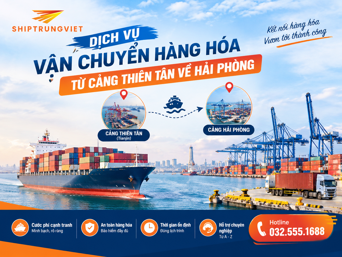 Tra Cước Tàu Vận Chuyển Hàng Hóa Từ Cảng Thiên Tân Về Hải Phòng Mới Nhất